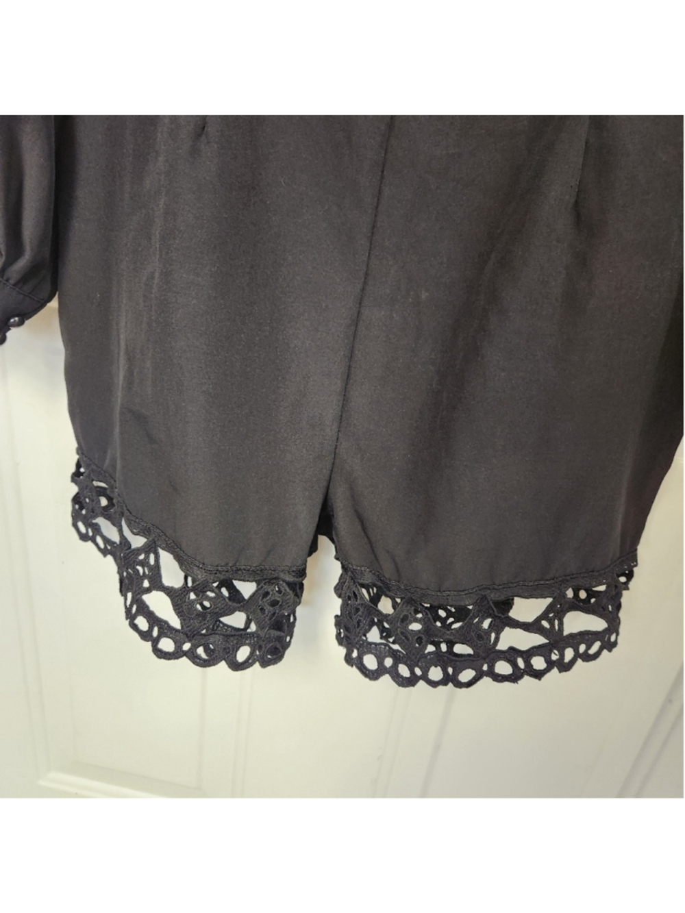 Chicme Gray and Red Embellished Ruffled Romper - Picture 6 of 9